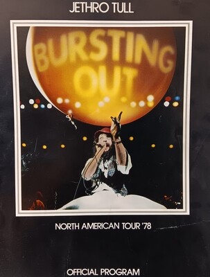 TOUR BOOK JETHRO TULL BURSTING OUT NORTH AMERICAN TOUR 78 (TOUR BOOK)