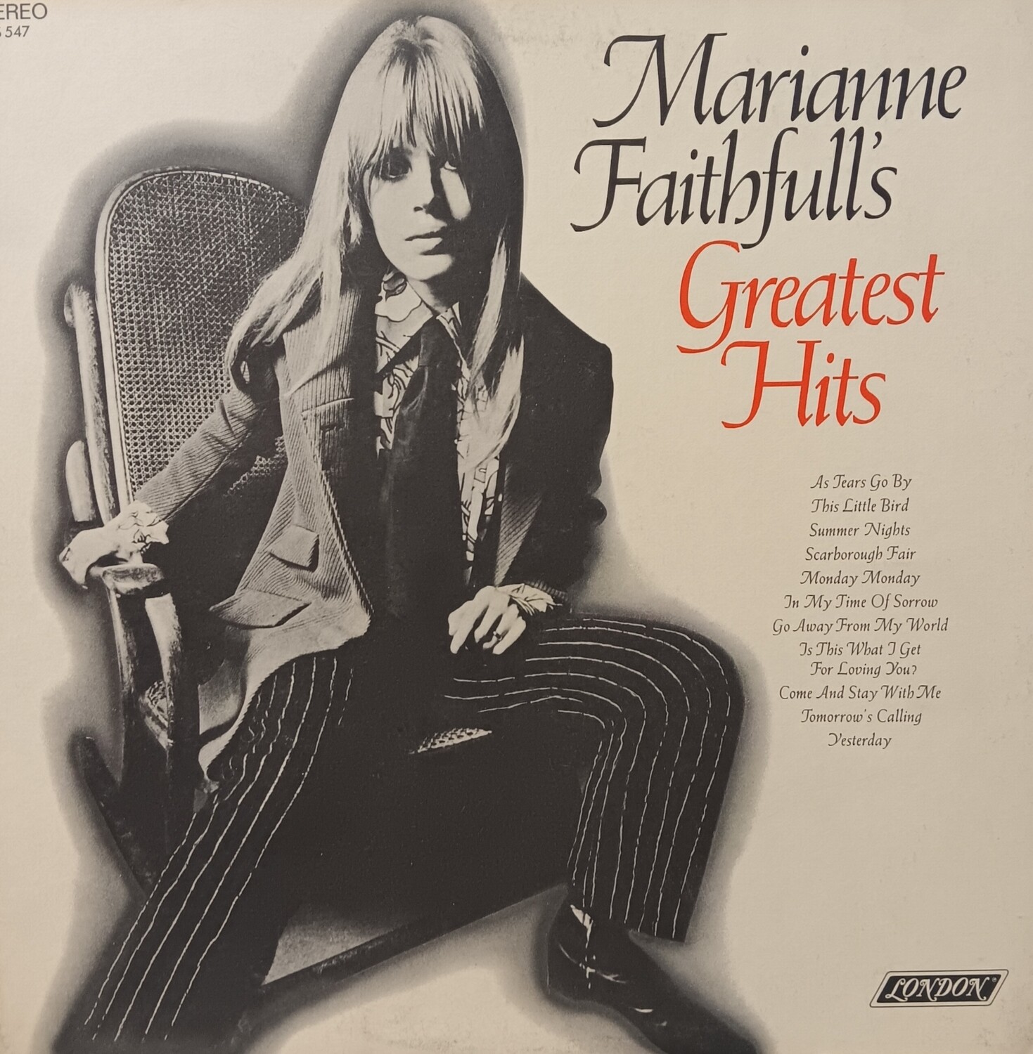 MARIANNE FAITHFULL - Marianne Faithfull's Greatest Hits