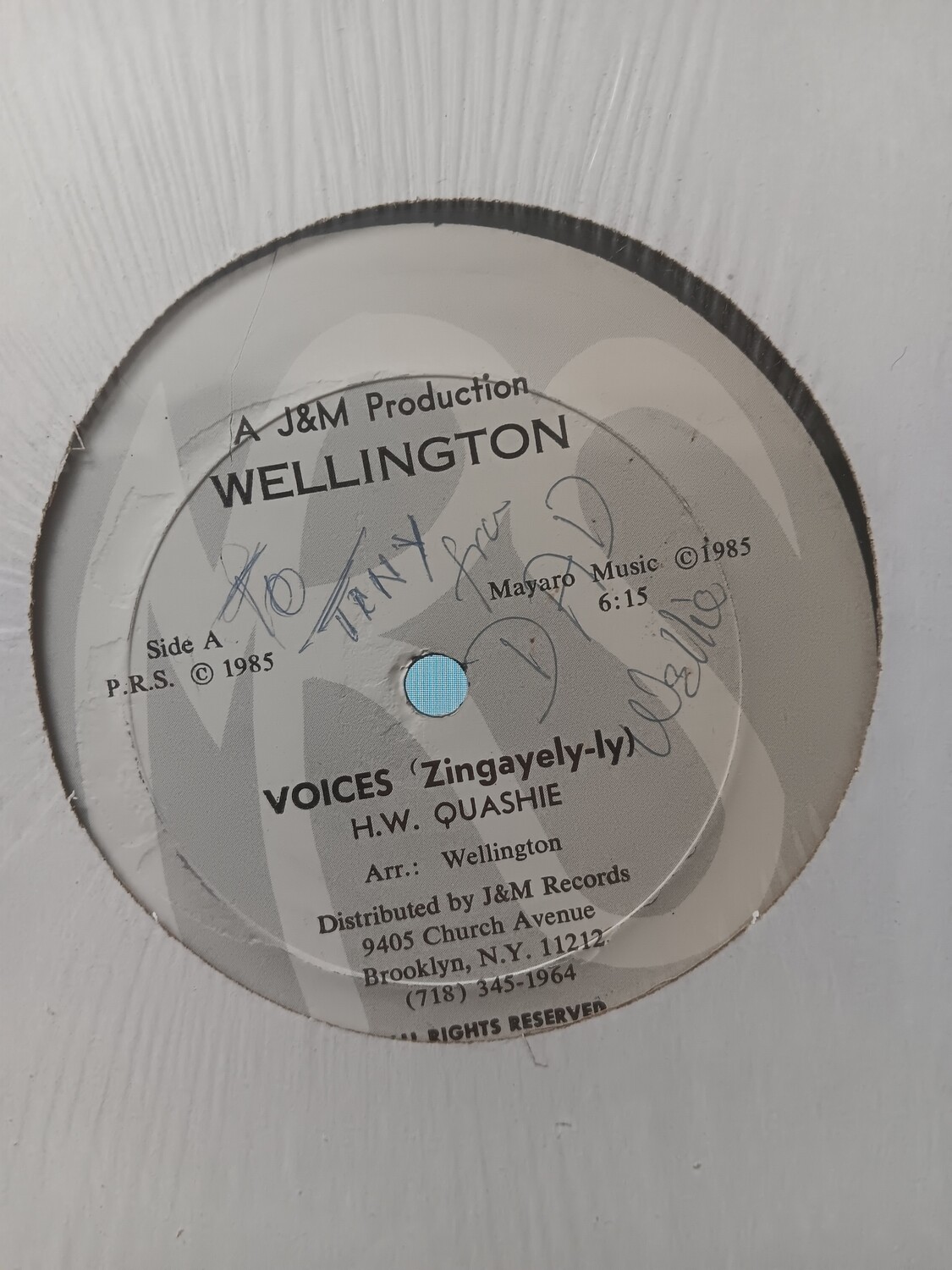 WELLINGTON - VOICES (MAXI)