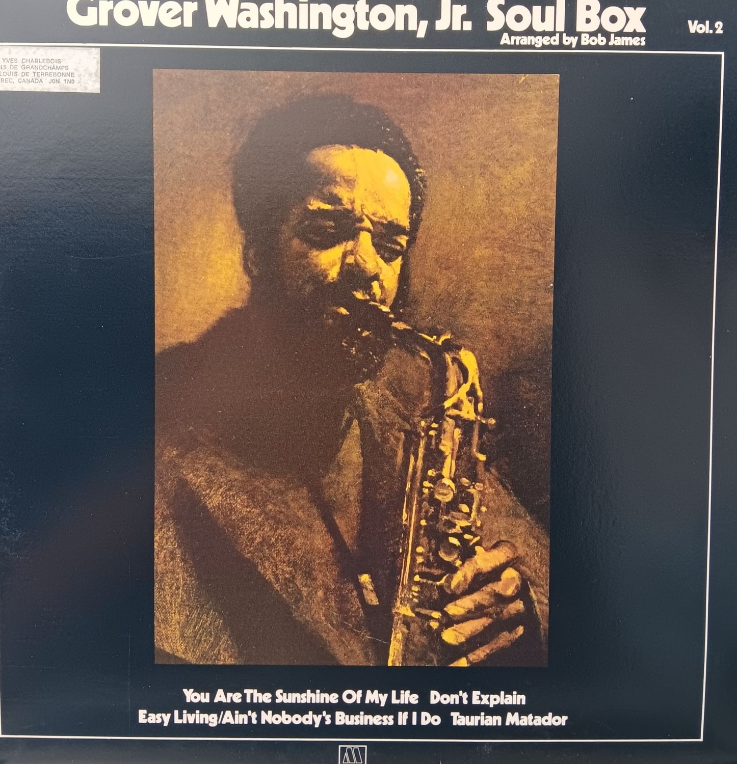 GROVER WASHINGTON JR - Soul Box volume 2