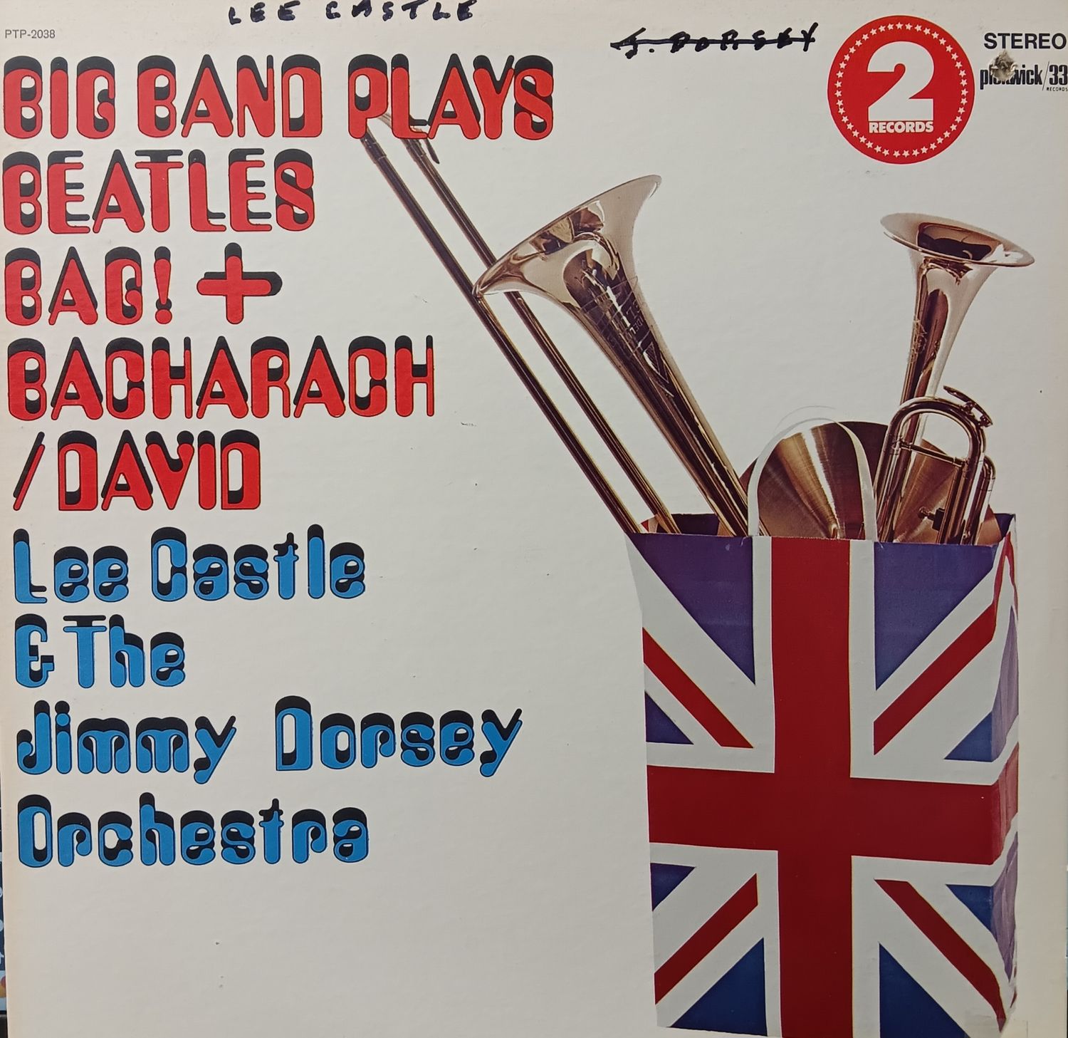 LEE CASTLE &amp; THE JIMMY DORSEY ORCHESTRA - Big Band Plays Beatles + Bacharach David