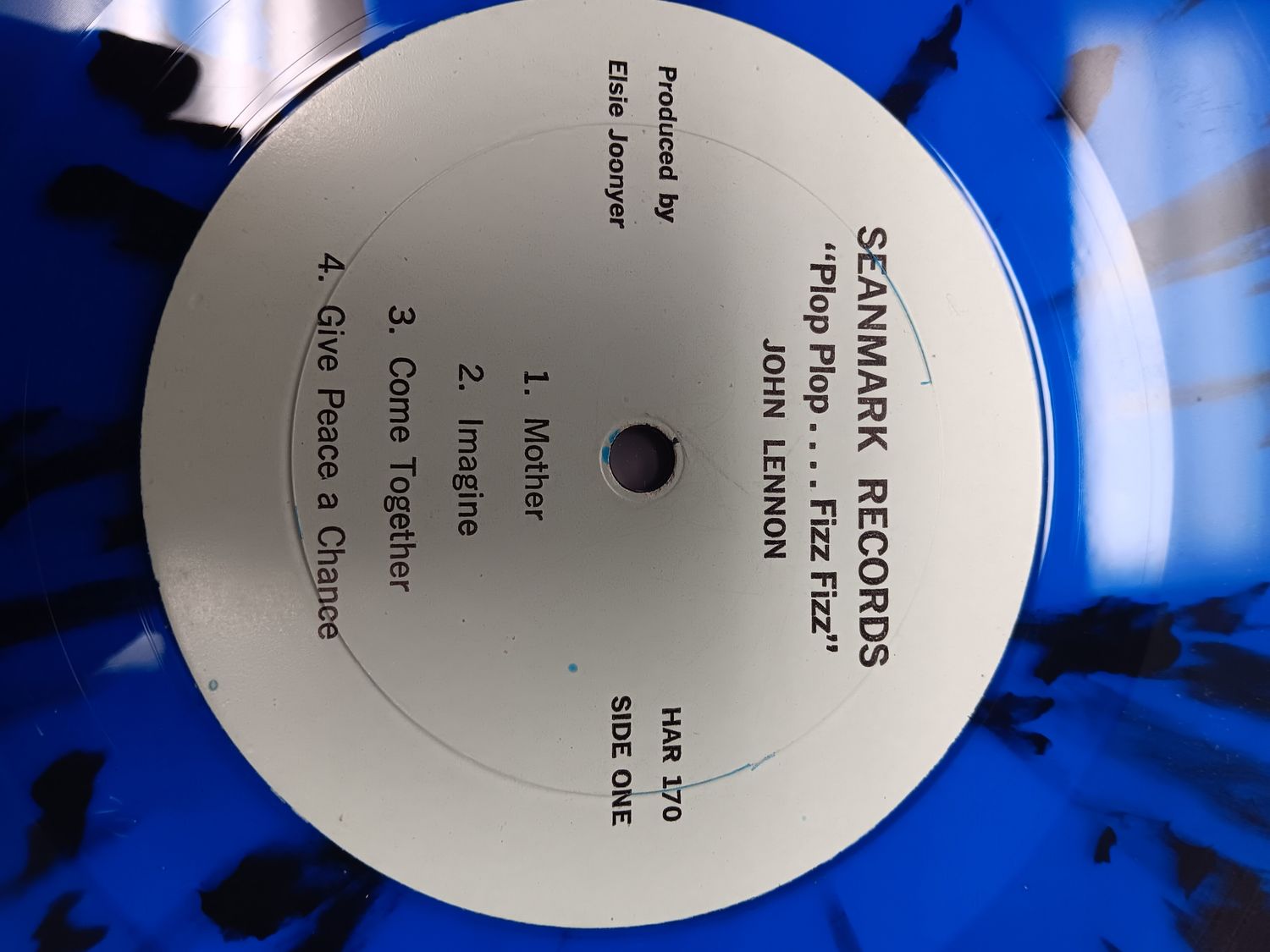 JOHN LENNON - PLOP PLOP FIZZ FIZZ (BLEU SPLATTER NOIR)