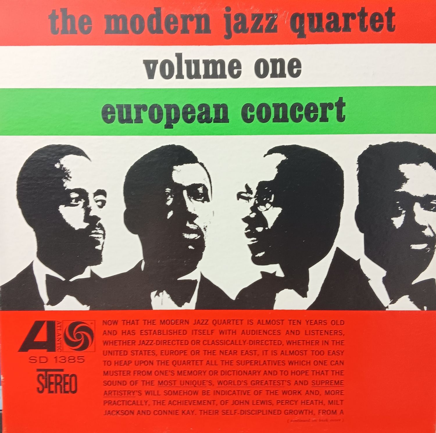 THE MODERN JAZZ QUARTET - Europeen Concert volume I