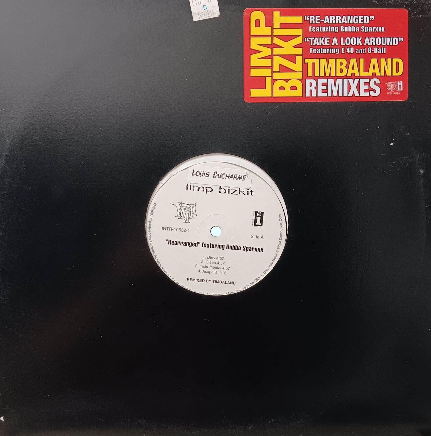 LIMP BIZKIT TIMBALAND - Rearranged/Take a Look around (MAXI)