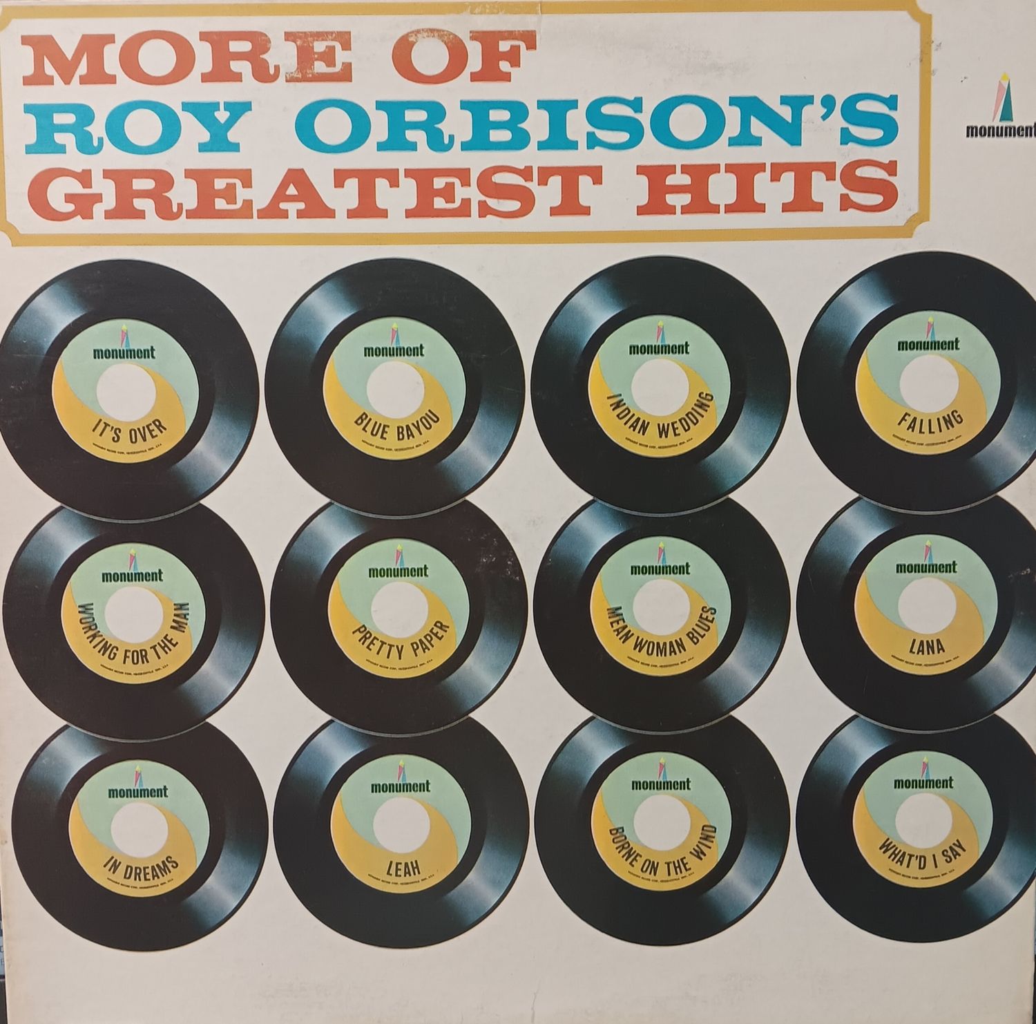 ROY ORBISON - More of Roy Orbison Greatest Hits