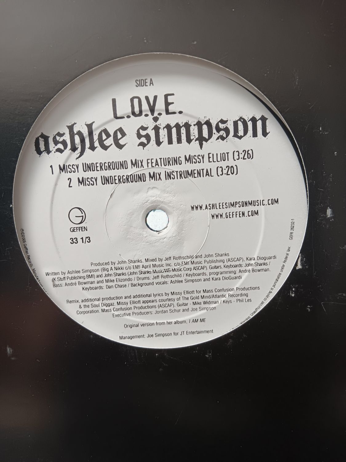 ASHLEE SIMPSON FT MISSY ELLIOT - Love (MAXI)