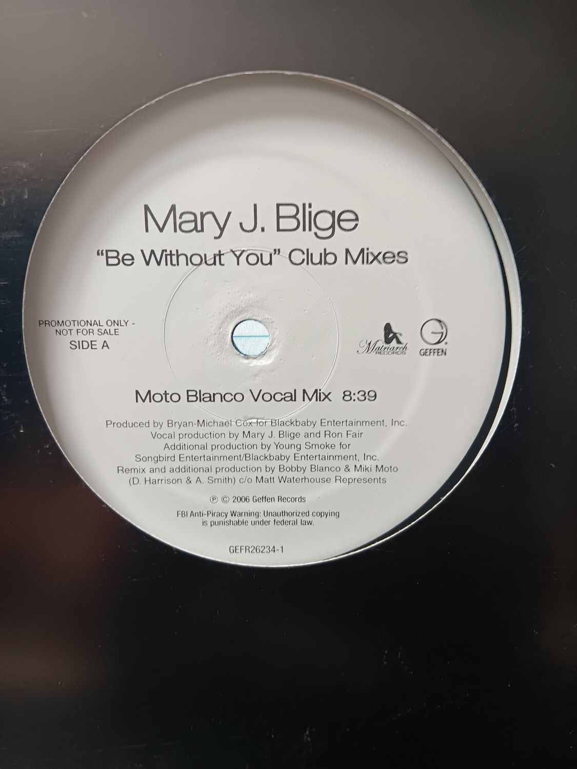 MARY J BLIGE - Be without you remixes (MAXI)