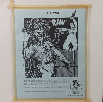 THE WHO - Raw (Blue Splatter)