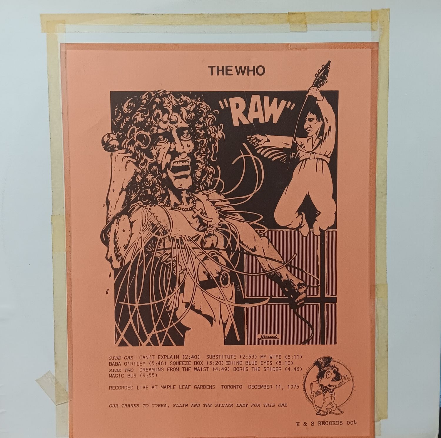 THE WHO - RAW (RED SPLATTER)