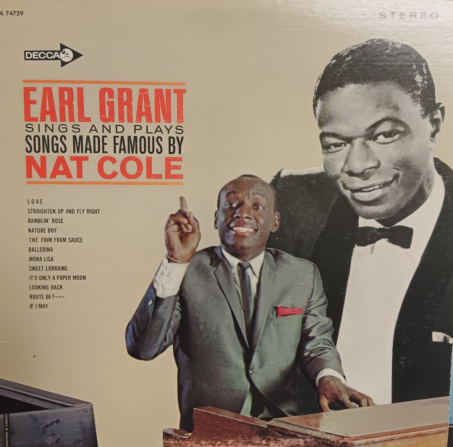EARL GRANT - Sings and plays songs made famous by Nat Cole
