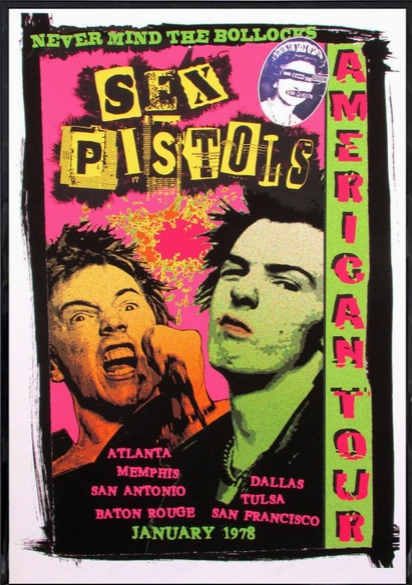 POSTER SEX PISTOLS AMERICAN TOUR