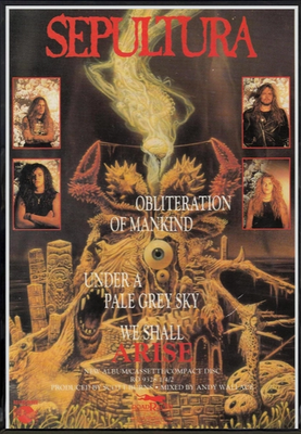 POSTER SEPULTURA VINTAGE SHOW