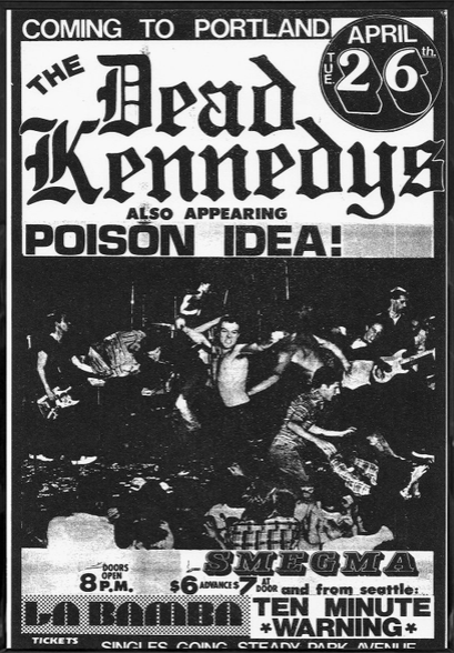 POSTER DEAD KENNEDYS COMING TO PORTLAND