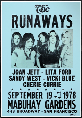 POSTER THE RUNAWAYS 1978