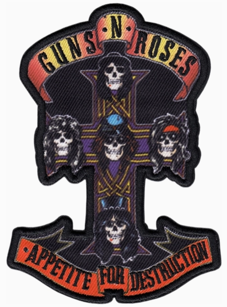 ÉCUSSON GUNS N ROSES APPETITE FOR DESTRUCTION