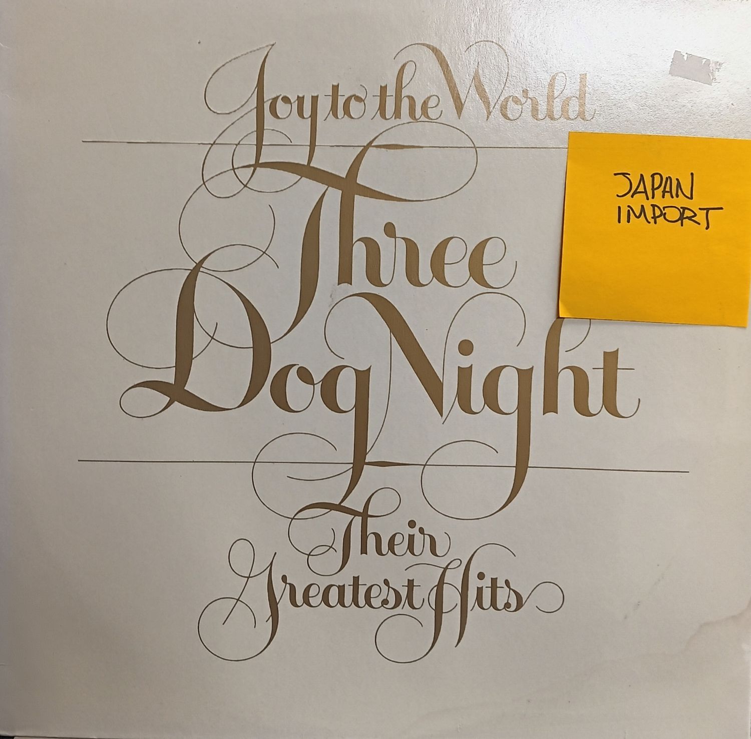 THREE DOG NIGHT - Joy to the world Greatest Hits (JAPAN)