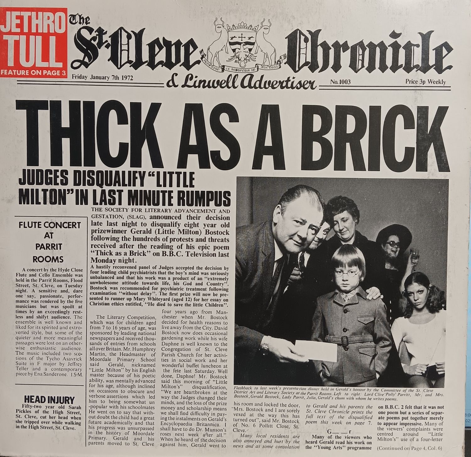 JETHRO TULL - Thick as a brick