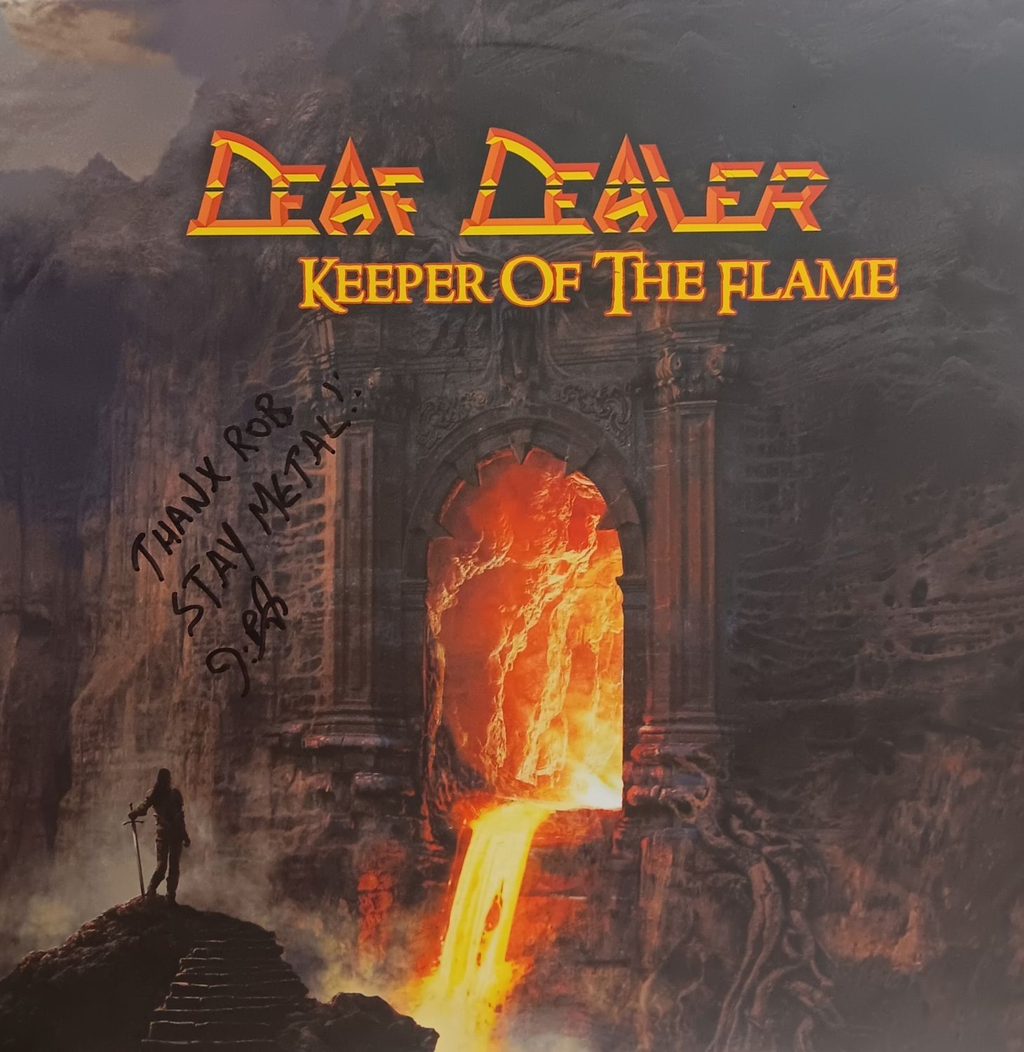 DEAF DEALER - Keeper of the flame (ORANGE / AUTOGRAPHE / 2023)