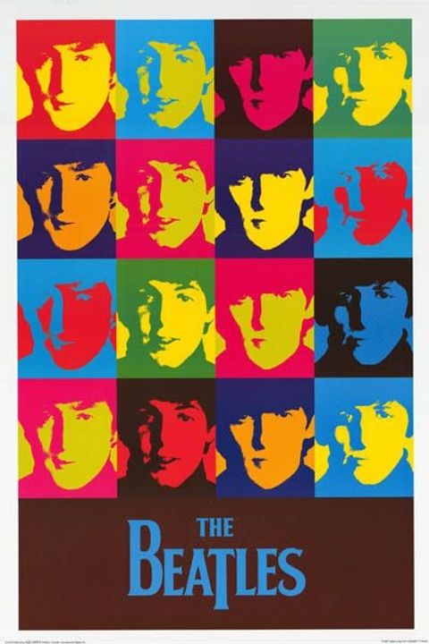 POSTER THE BEATLES ANDY WARHOL (NEUF)