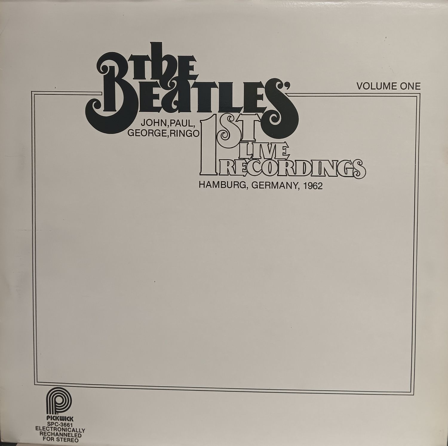 THE BEATLES - 1ST Live Recordings Vol. 1