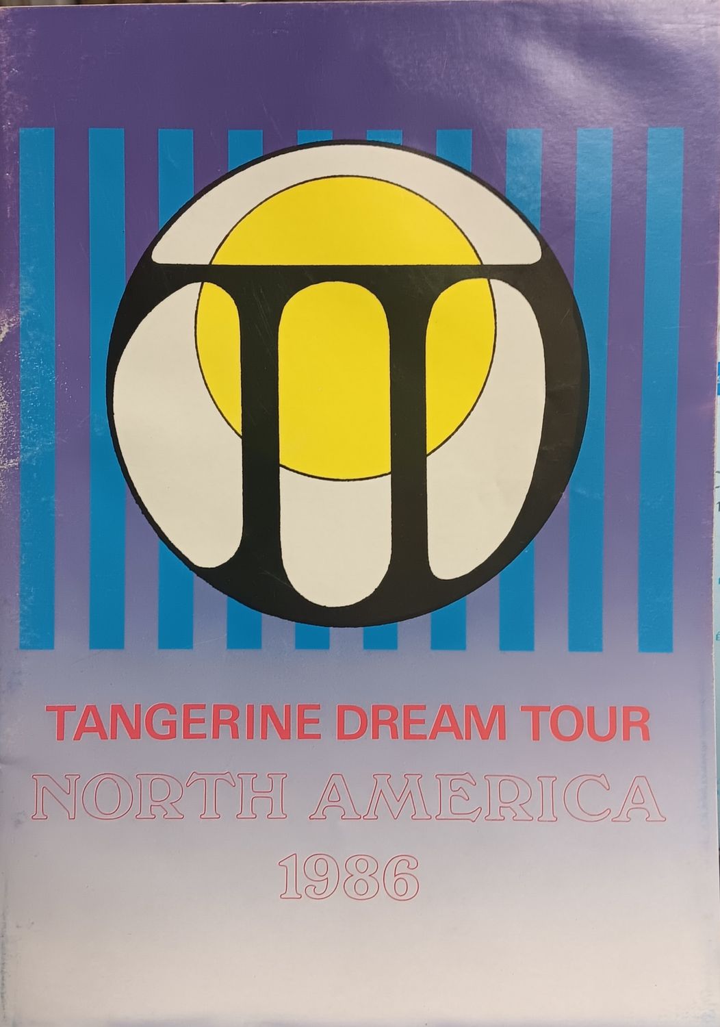 TANGERINE DREAM NORTH AMERICA 1986 TOUR BOOK (TOUR BOOK)