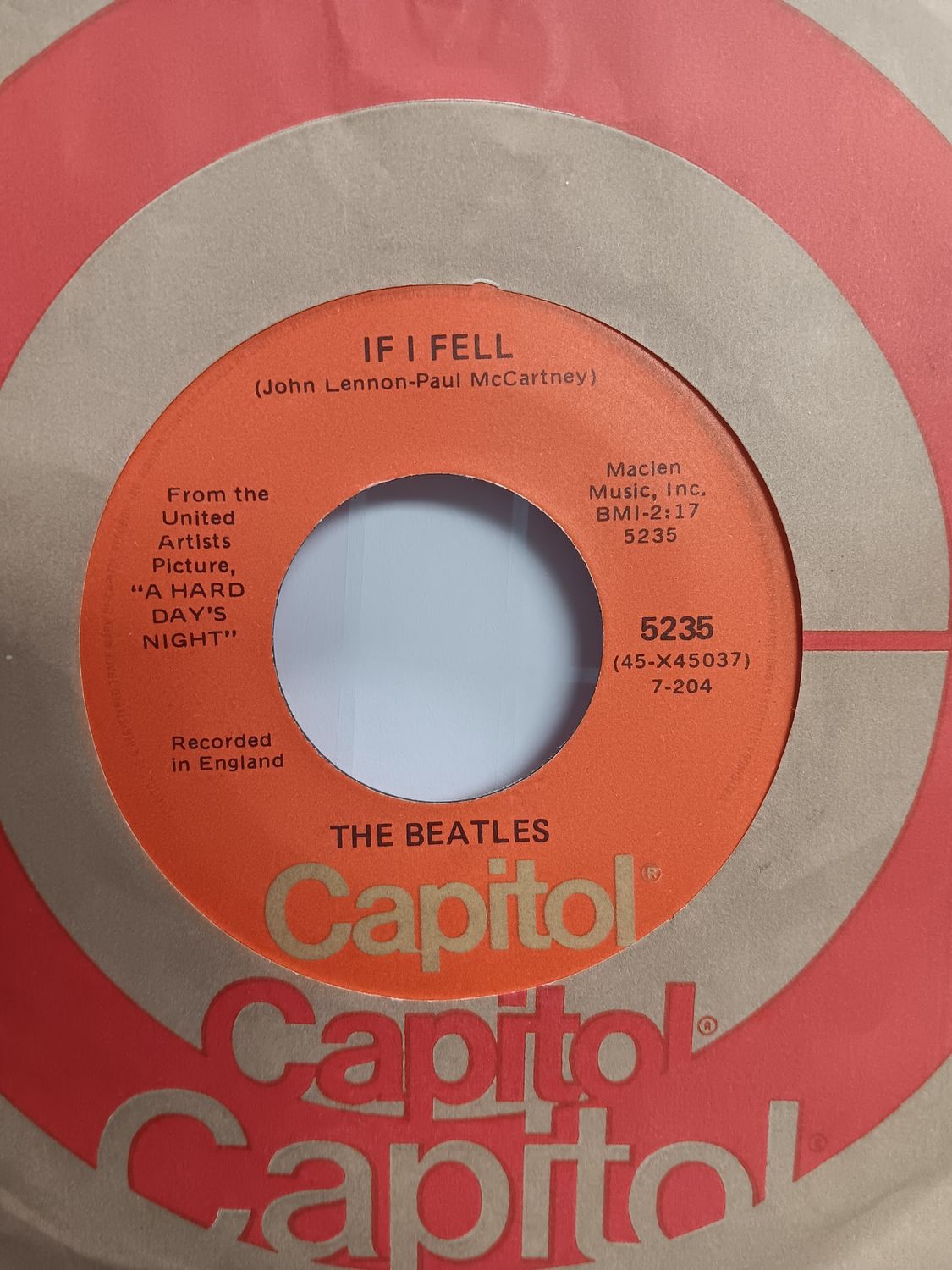 THE BEATLES - IF I FELL / AND I LOVE HER (7&quot;-45RPM)