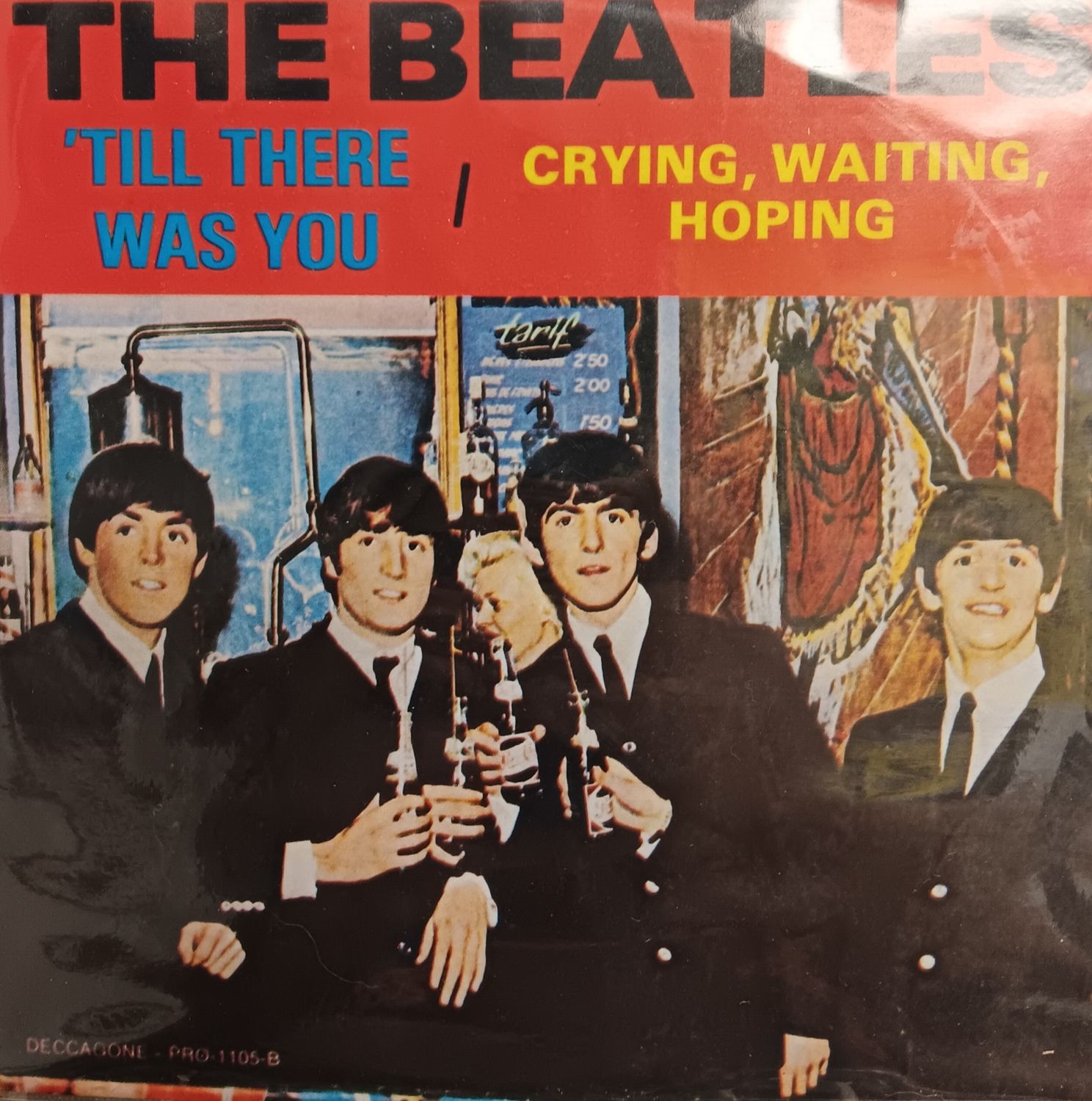 THE BEATLES - CRYING, WAITING, HOPING / TILL THERE WAS YOU (7&quot;-45RPM / VERT / PROMO)