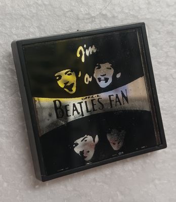 MACARON VINTAGE THE BEATLES I&#39;M A BEATLES FAN