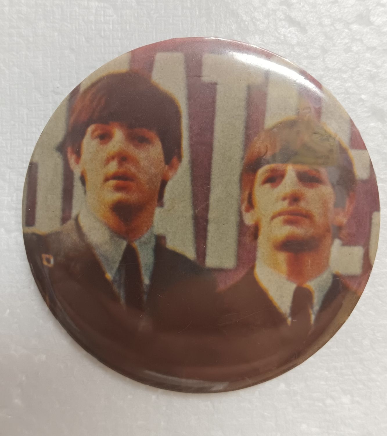 MACARON VINTAGE PAUL &amp; RINGO THE BEATLES