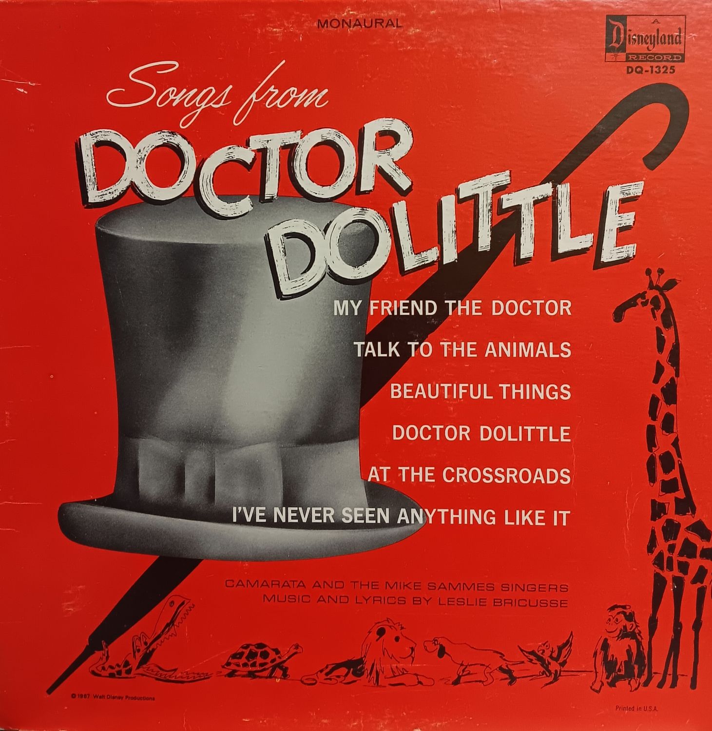 WALT DISNEY&#39;S SONGS FROM DR DOLITTLE