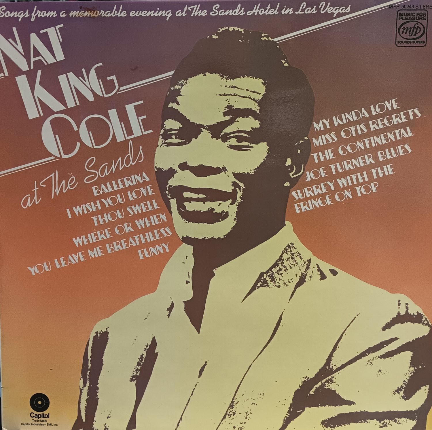 NAT KING COLE - NAT KING COLE AT THE SANDS