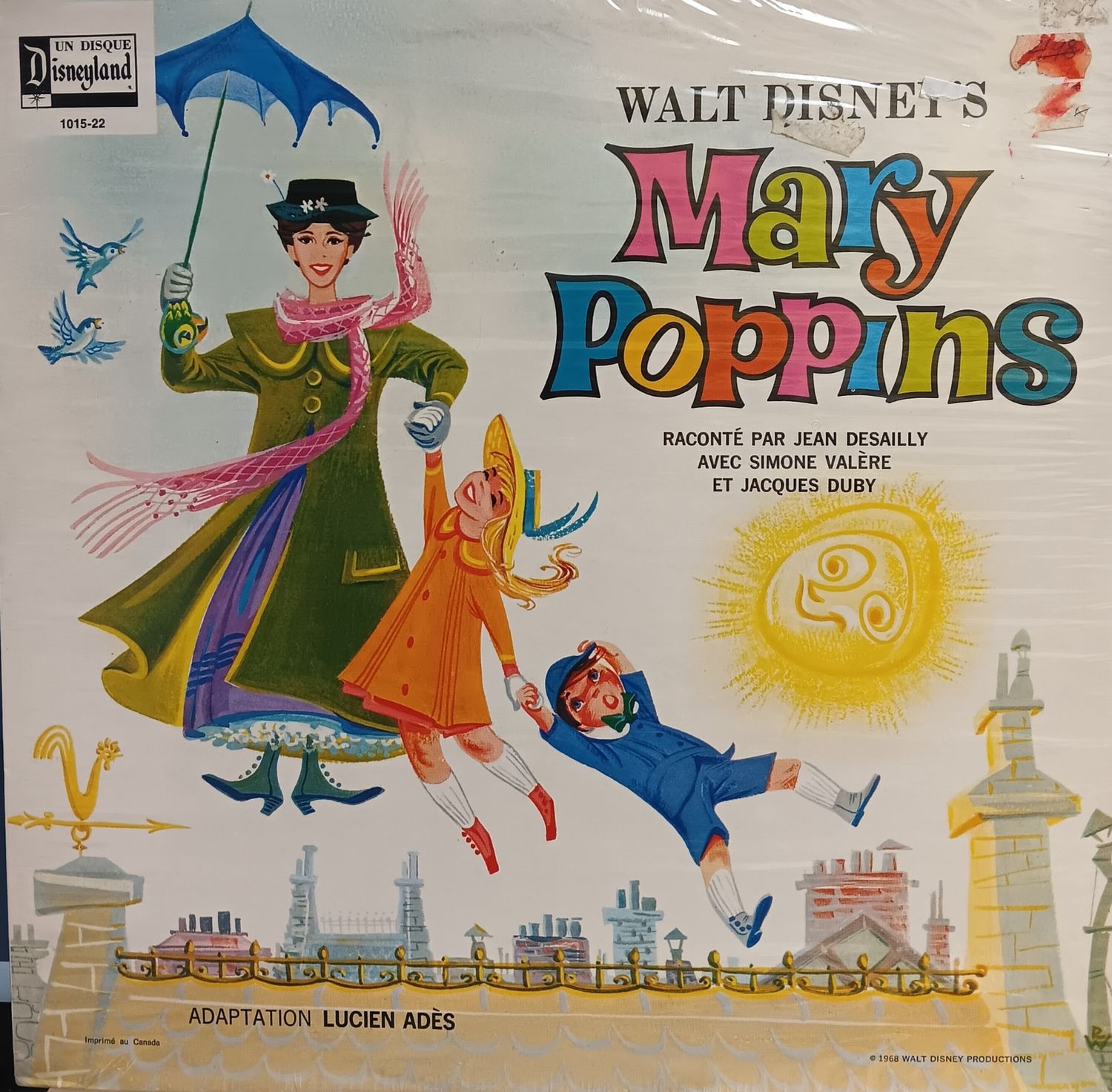 DISNEY - MARY POPPINS (FRANÇAIS / SCELLÉ 1968)
