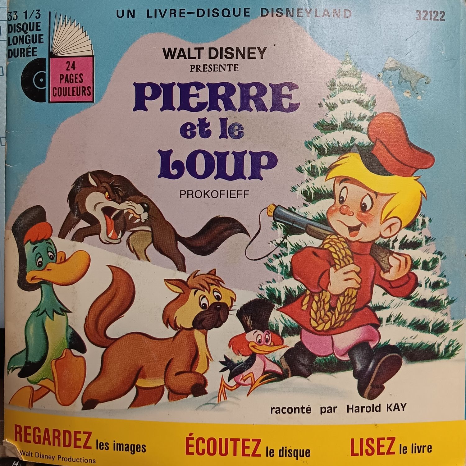 DISNEY - PIERRE ET LE LOUP (7" 33 RPM)