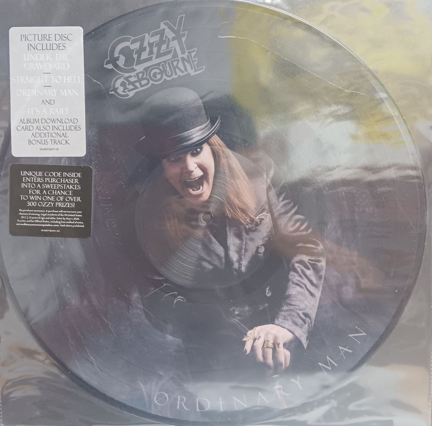 OZZY OSBOURNE - ORDINARY MAN (PICTURE DISC)