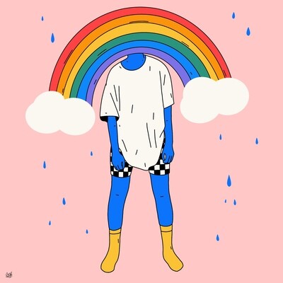 hello july 🌈 print