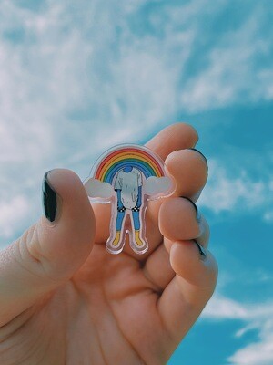 hello july 🌈 enamel pins