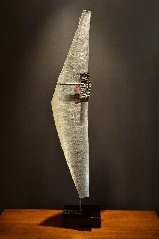 'Surmount' Abstract Metal Sculpture in Aluminum 'Surmount' Abstract Metal Sculpture in Aluminum