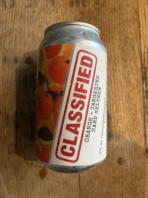 Classified: Orange Tangerine Seltzer