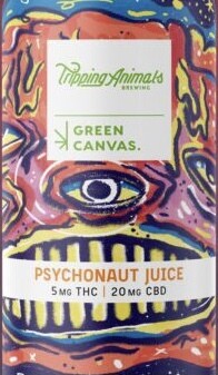 Green Canvas THC Psychonaut Juice w/ Tripping Animals