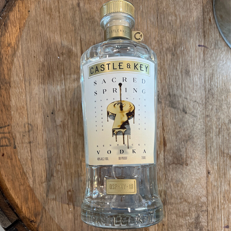 Castle and Key Sacred Spring Vodka