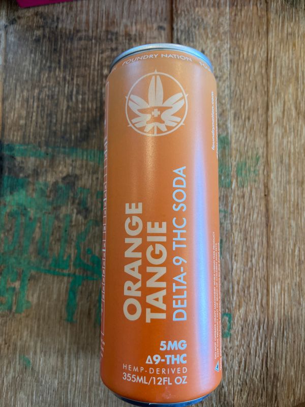 Foundry Nation THC Soda Orange Tangerine