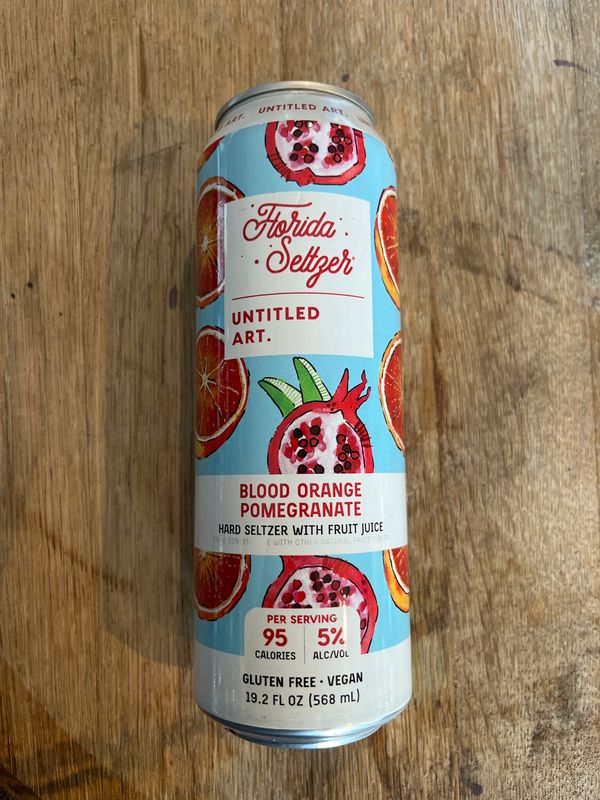 Untitled Art Florida Seltzer 24oz Blood Orange Pomegranate 