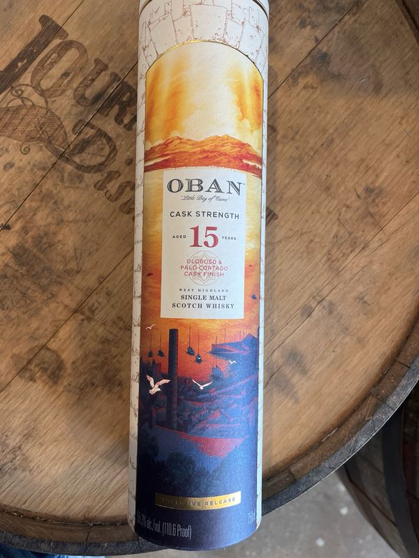 Oban Single Malt Scotch Cask Strength 15 yr Sherry Cask Finish