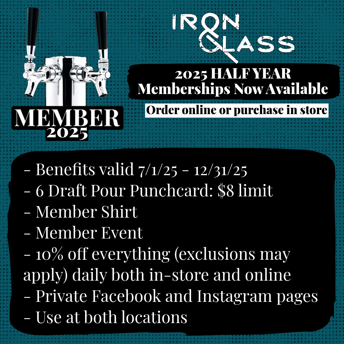 1/2 Year Membership 2025