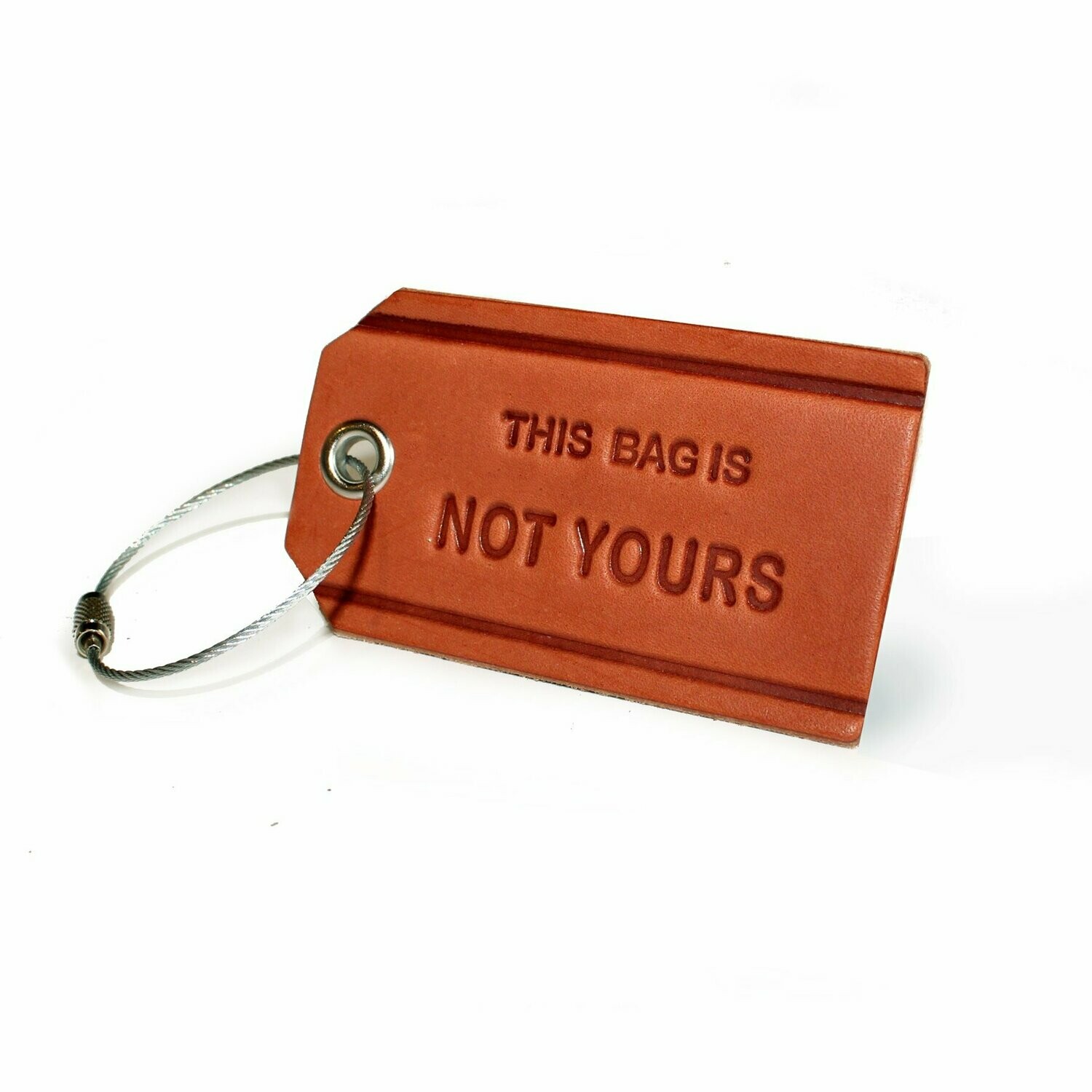 This Bag is Not Yours Leather Luggage Tag
