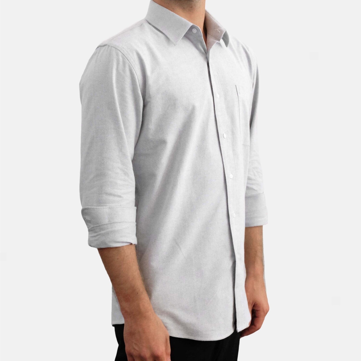 Flannel Shirt - Light Grey