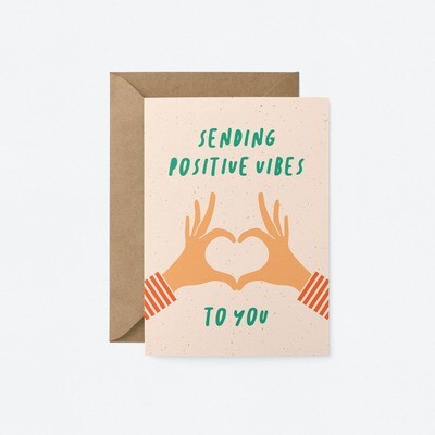 Sending Positive Vibes to You Card