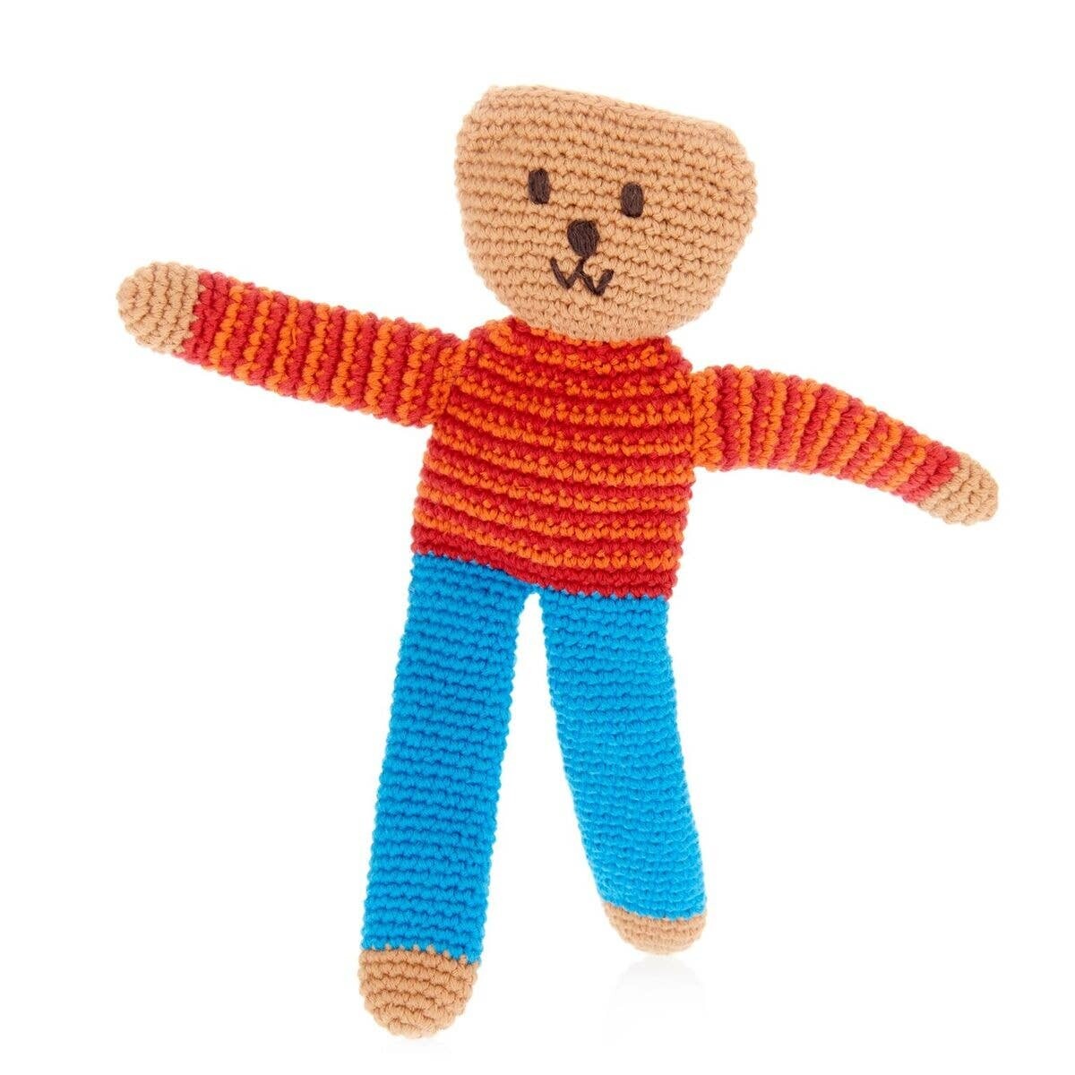 Crochet Flips Bear - Bright Blue 