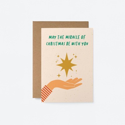 May The Miracle of Christmas Be With You Card
