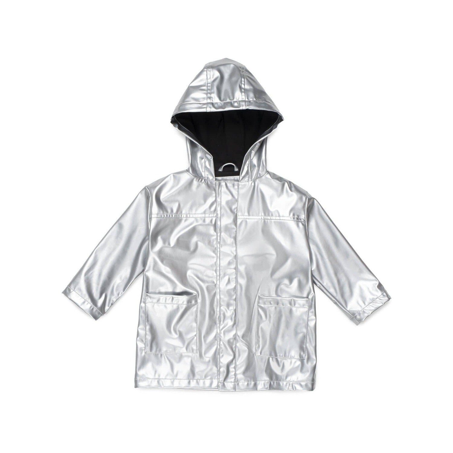 Silver Metallic Raincoat